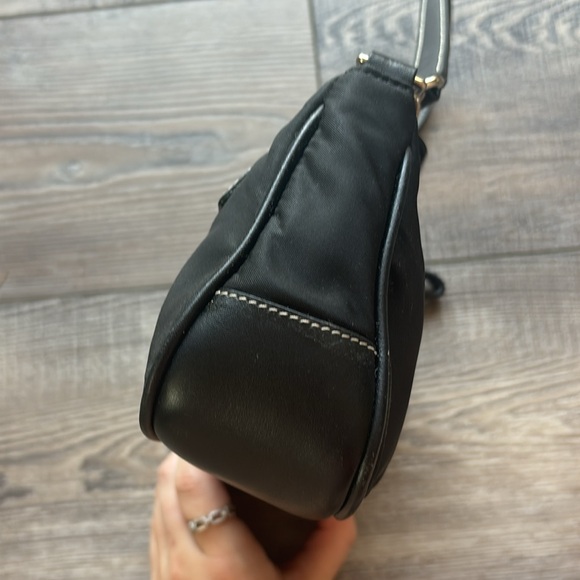 Coach Signature Sufflette Black Cloth Handbag - Picture 8 of 12